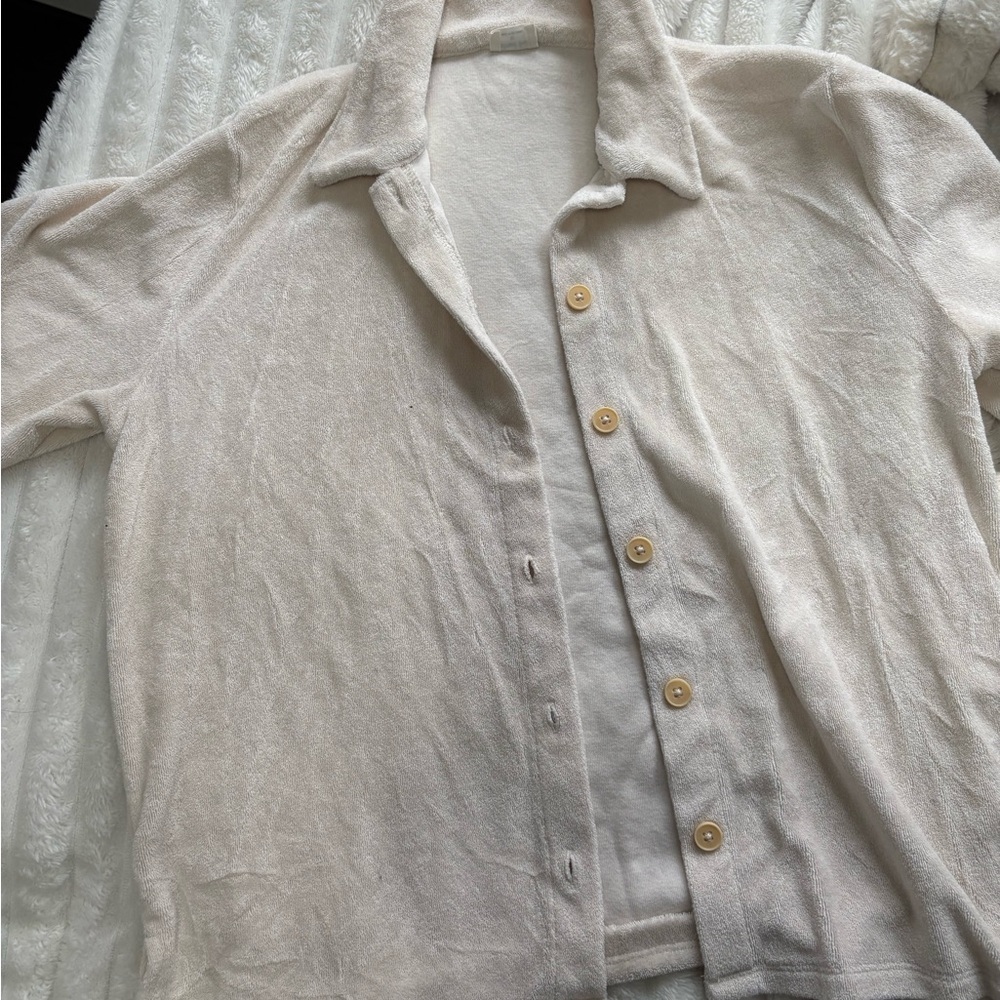 NWOT Aritzia Wilfred Free Sunny Shirt (Part of Matching Set) - Picture 4 of 6